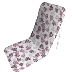 Cuscino per sdraio Foglia rosa 48x112x4 cm