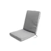 Cuscino per sdraio grigio 40x90x5 cm