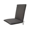 Cuscino per sdraio grigio 40x90x5 cm