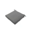 Cuscino per sedia grigio 40x40x5 cm