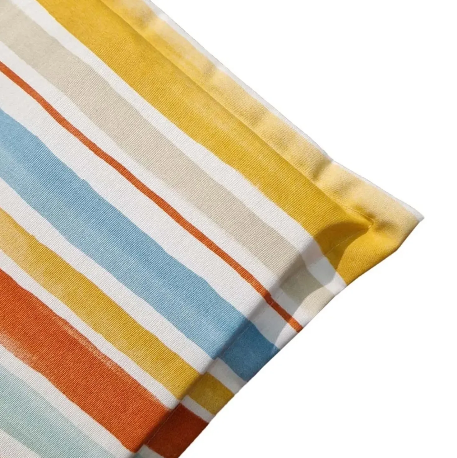 Cuscino per sedia sfoderabile con aletta riga arancio 40x40 cm