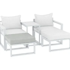 Cuscino per sgabello lounge set Carleton grigio