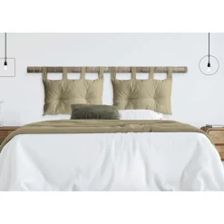 Cuscino per testiera letto 70x45 cm beige
