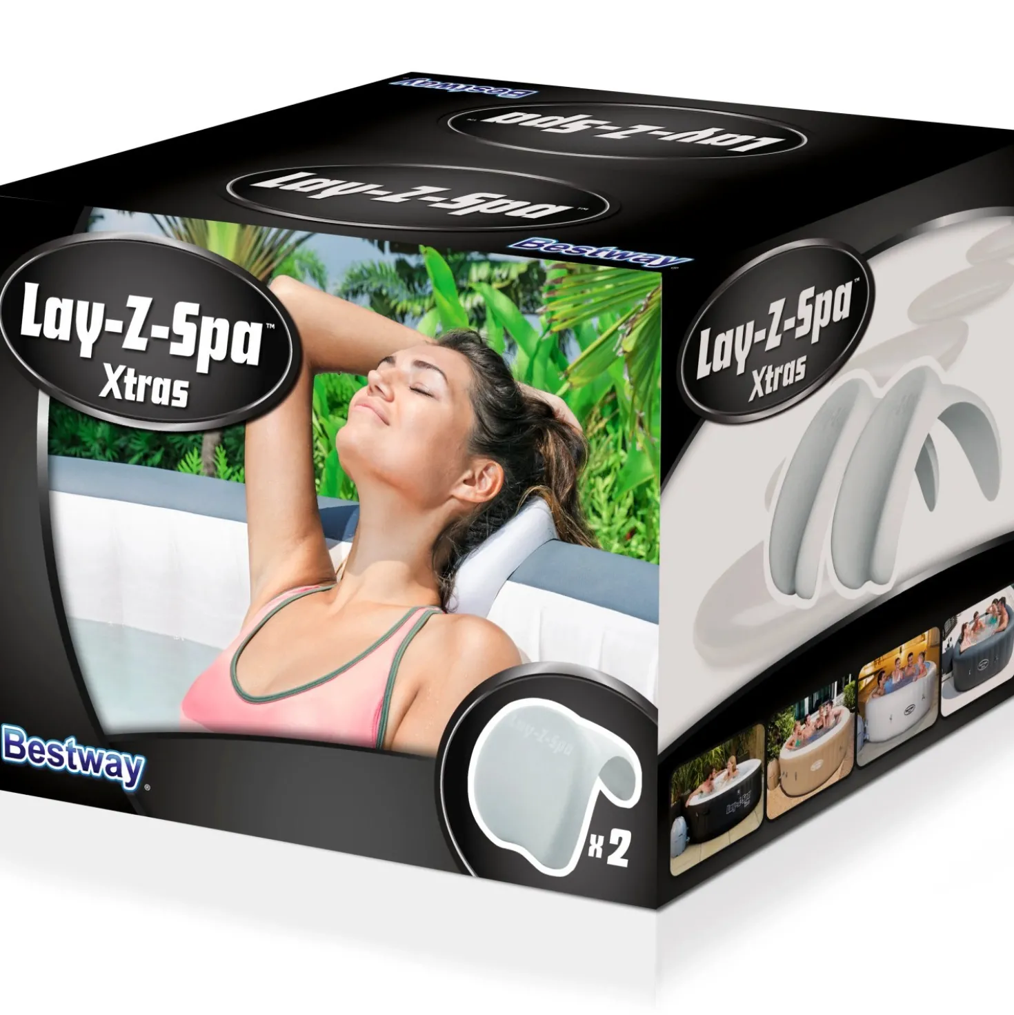 Cuscino Poggiatesta per Lay-Z-Spa Bestway 25x19,5x17,5 cm 2 pz