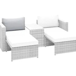 Cuscino schienale di ricambio per Olea set mobili da balcone grigio