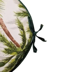 Cuscino sedia 2 pz tondo Palm Beach Ø 40 cm verde