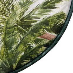 Cuscino sedia 2 pz tondo Palm Beach Ø 40 cm verde