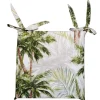 Cuscino sedia sfoderabile Palm Beach 40x40 cm verde