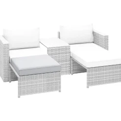 Cuscino seduta di ricambio per Olea set mobili da balcone grigio