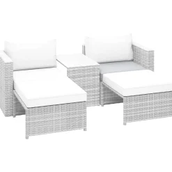 Cuscino seduta di ricambio per Olea set mobili da balcone grigio