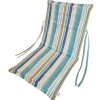 Cuscino spalla bassa con aletta 90x45 cm riga azzurro