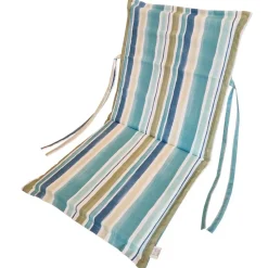 Cuscino spalla bassa con aletta 90x45 cm riga azzurro
