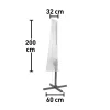 Custodia protettiva ombrellone 300 cm max
