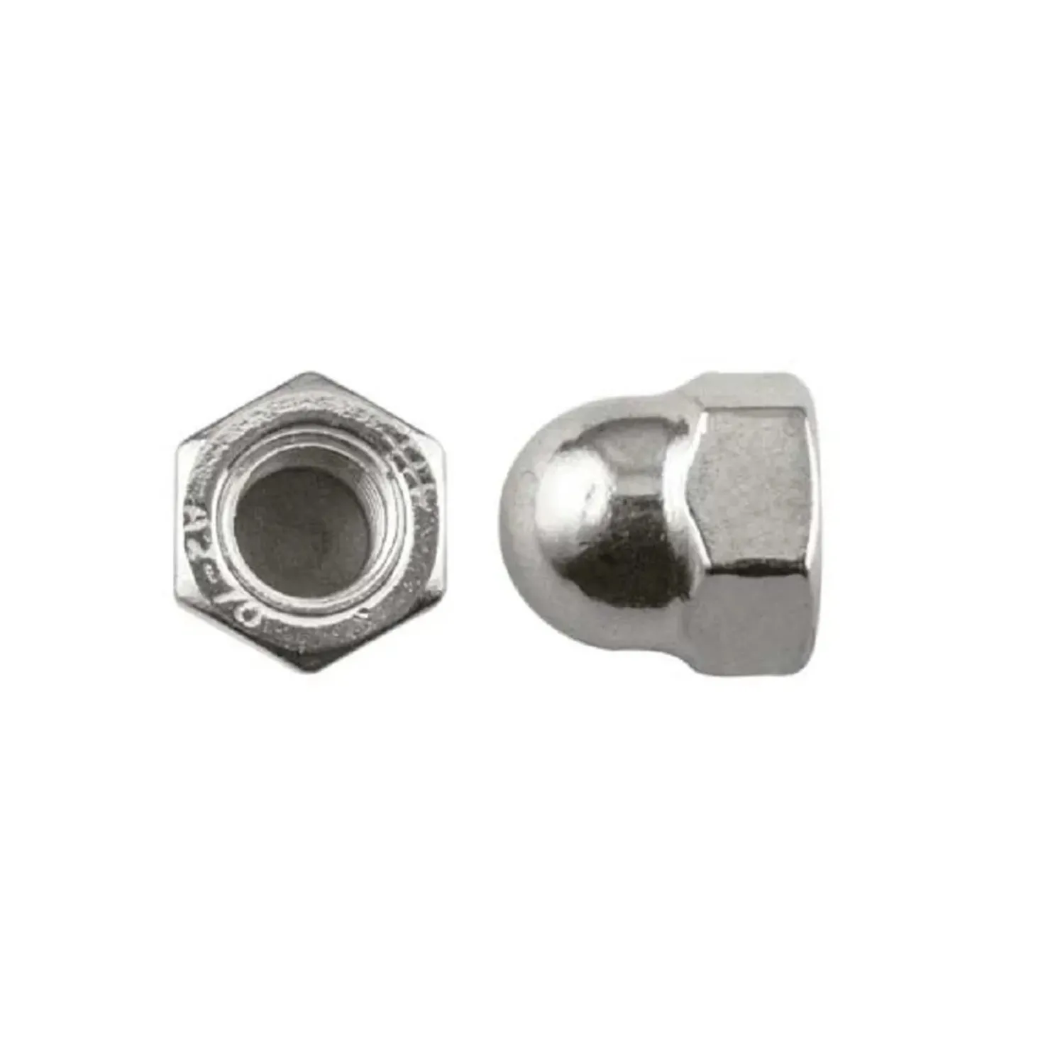 Dado cieco inox din 1587 10 m 2 pz