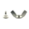 Dado galletto inox m6 pz2