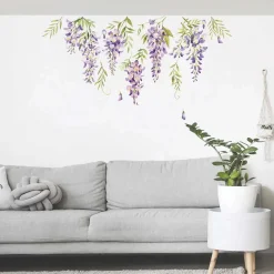 Decorazione adesiva per parete glicine 47x65 cm
