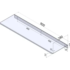 Deflettore d`aria per climatizzatore in plexiglass trasparente