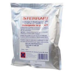 Detergente in polvere per attrezzature uso alimentare 200 g
