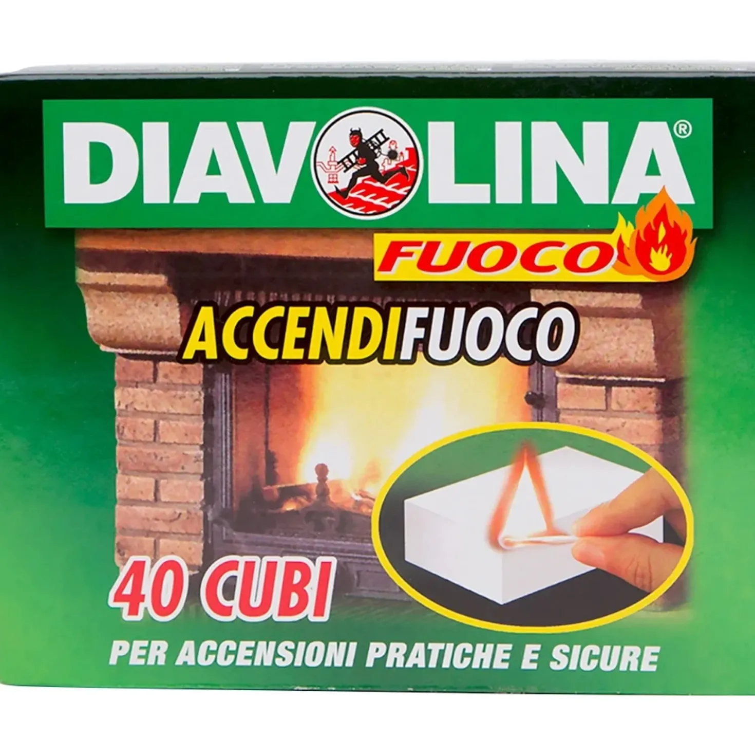 Diavolina Accendifuoco 40 cubi