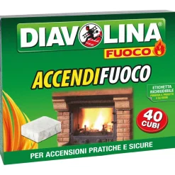 Diavolina Accendifuoco 40 cubi