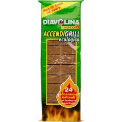 Diavolina Accendifuoco Ecologica 24 accensioni