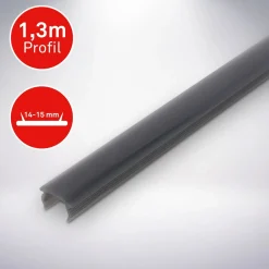 Diffusore per profili LED Smoky 1x130x2 cm fumo