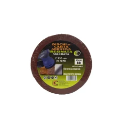 Dischi resinati sistema Stacca & Attacca Grana 080 Ø 150 mm 25 pz