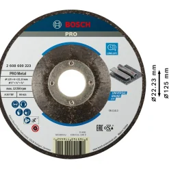 Disco abrasivo Bosch per metallo 125x6 mm