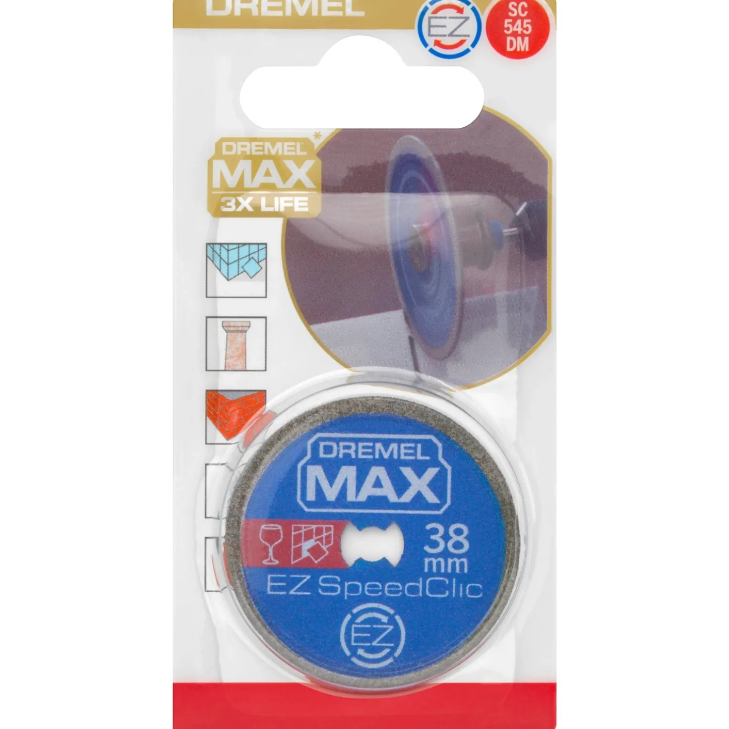 Disco da taglio diamantato Dremel Max EZ Speedclic 38 mm
