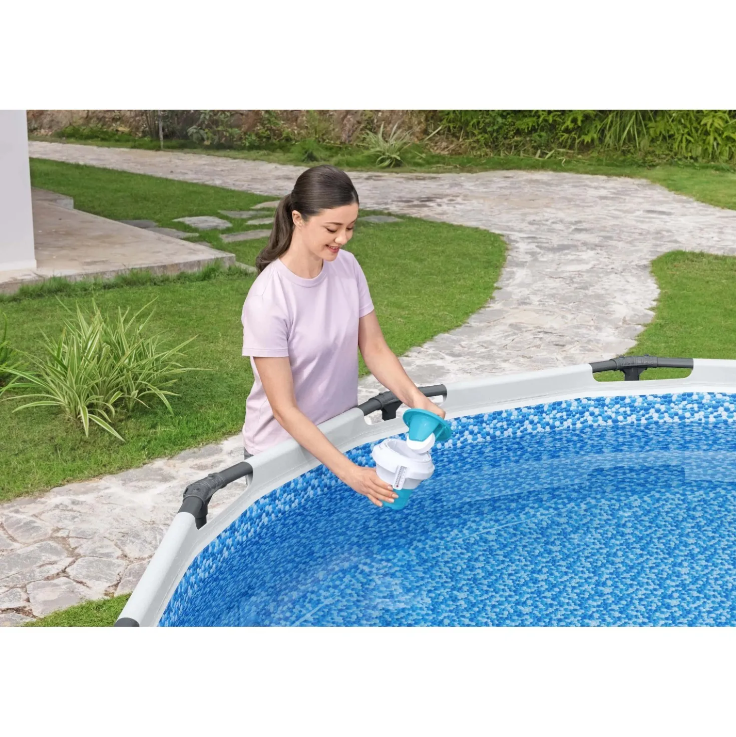 Dispenser cloro medio 17,5 cm per pastiglie Ø 7,6 cm Bestway