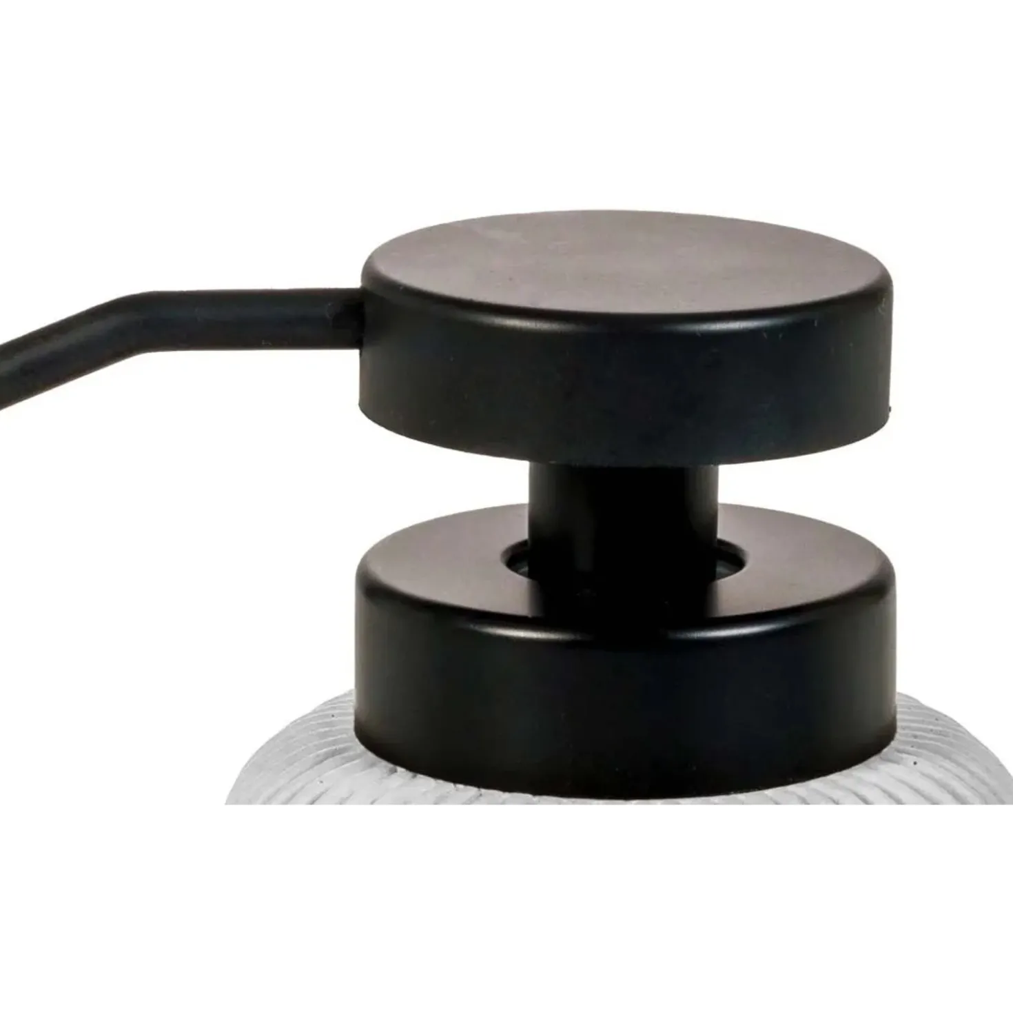 Dispenser per sapone liquido Concrete in cemento e resine di colore bianco