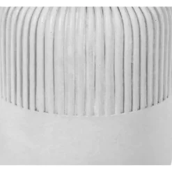 Dispenser per sapone liquido Concrete in cemento e resine di colore bianco