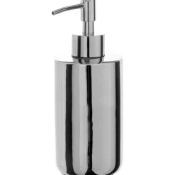 Dispenser sapone Alchimista in ceramica argento