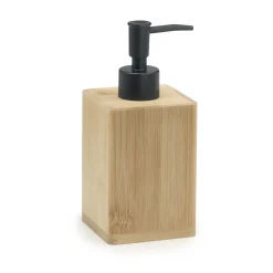 Dispenser sapone Bonnie in bambù naturale/nero