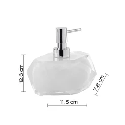 Dispenser sapone Chanelle in resina bianco
