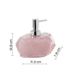 Dispenser sapone Chanelle in resina rosa