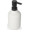 Dispenser sapone Chloe` in ceramica bianca ø7,8