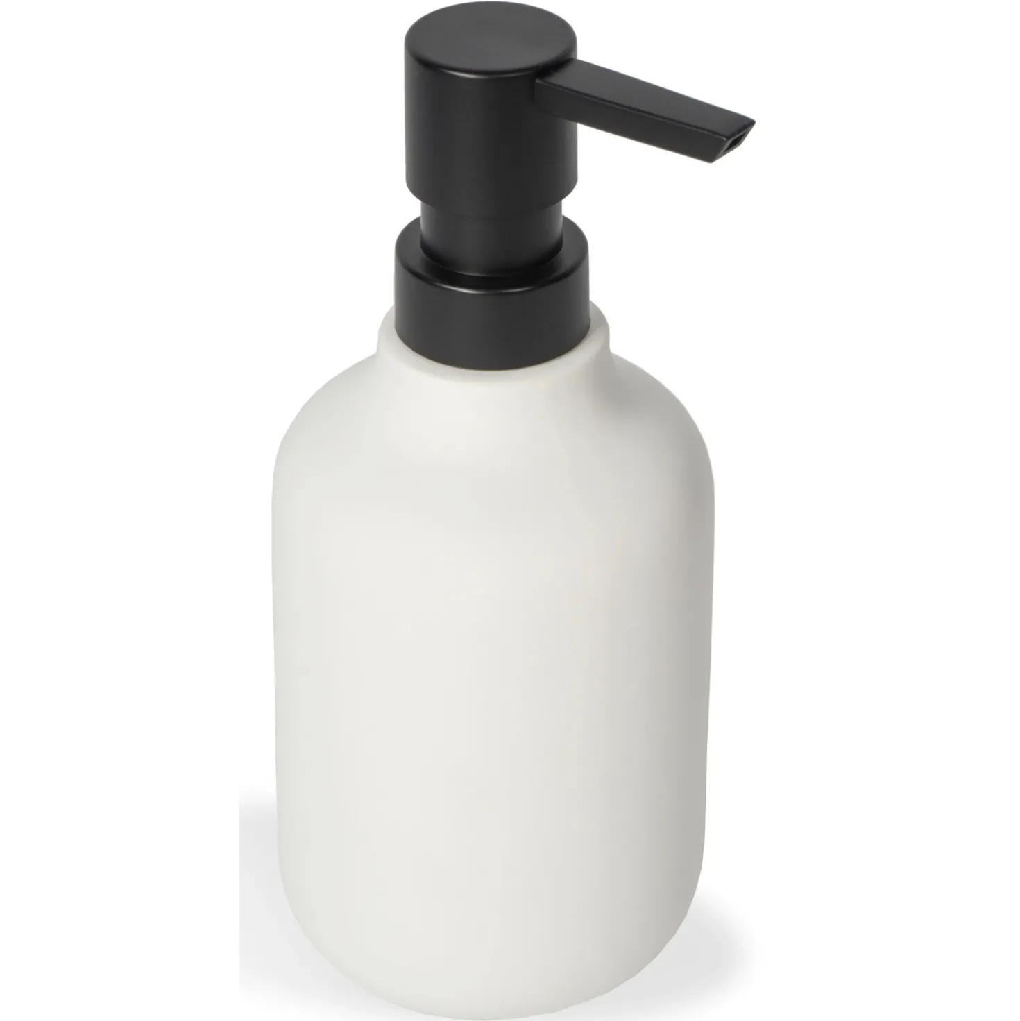 Dispenser sapone Chloe` in ceramica bianca ø7,8