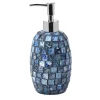 Dispenser sapone Crystal in vetro mosaico blu
