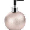 Dispenser sapone Glitter in ceramica rosa