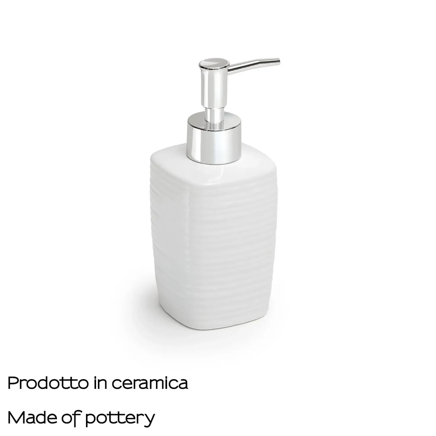 Dispenser sapone Kelly in ceramica bianco