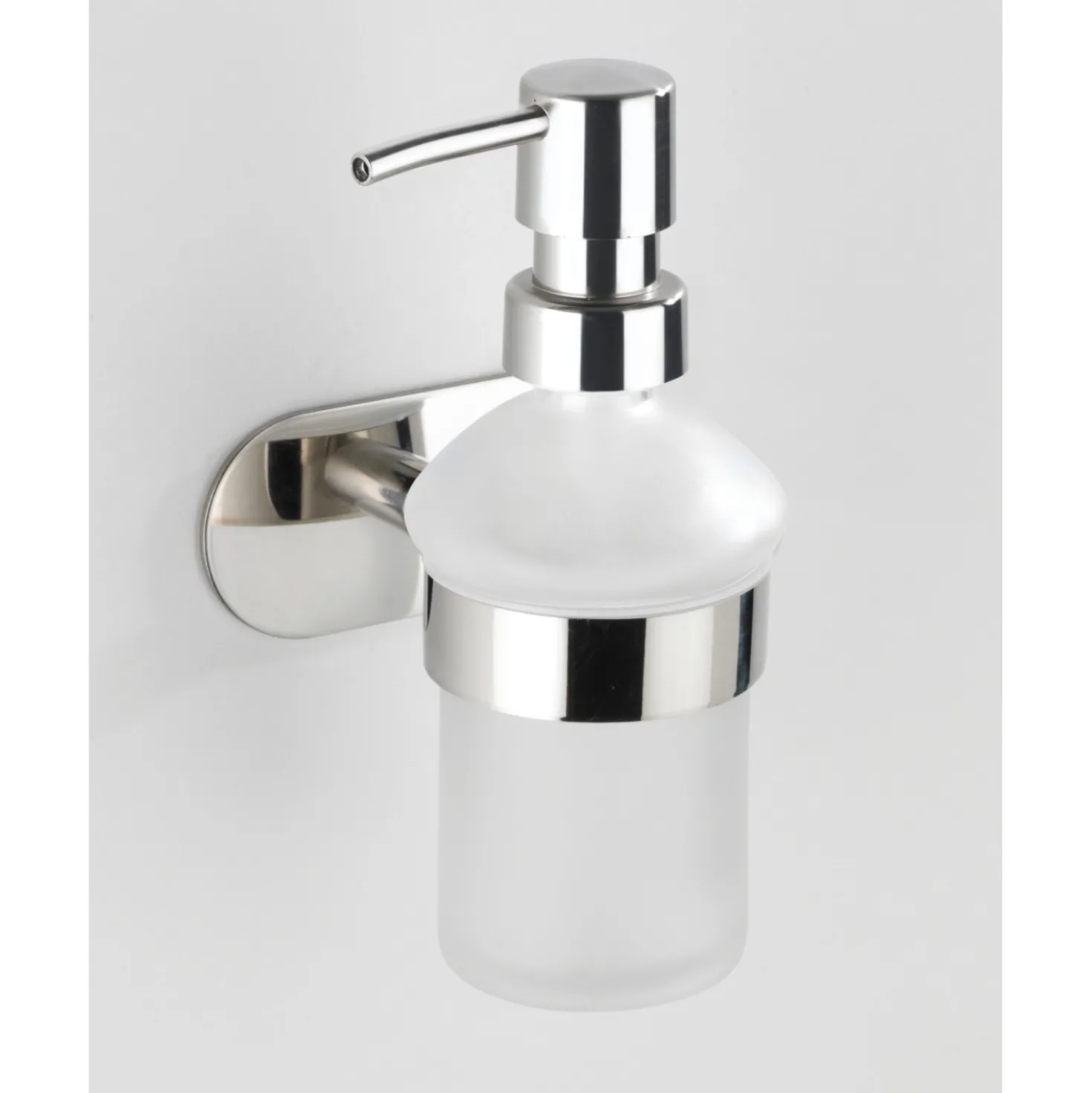 Dispenser sapone Orea Shine vetro e acciaio brillante
