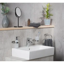 Dispenser sapone Orea Shine vetro e acciaio brillante