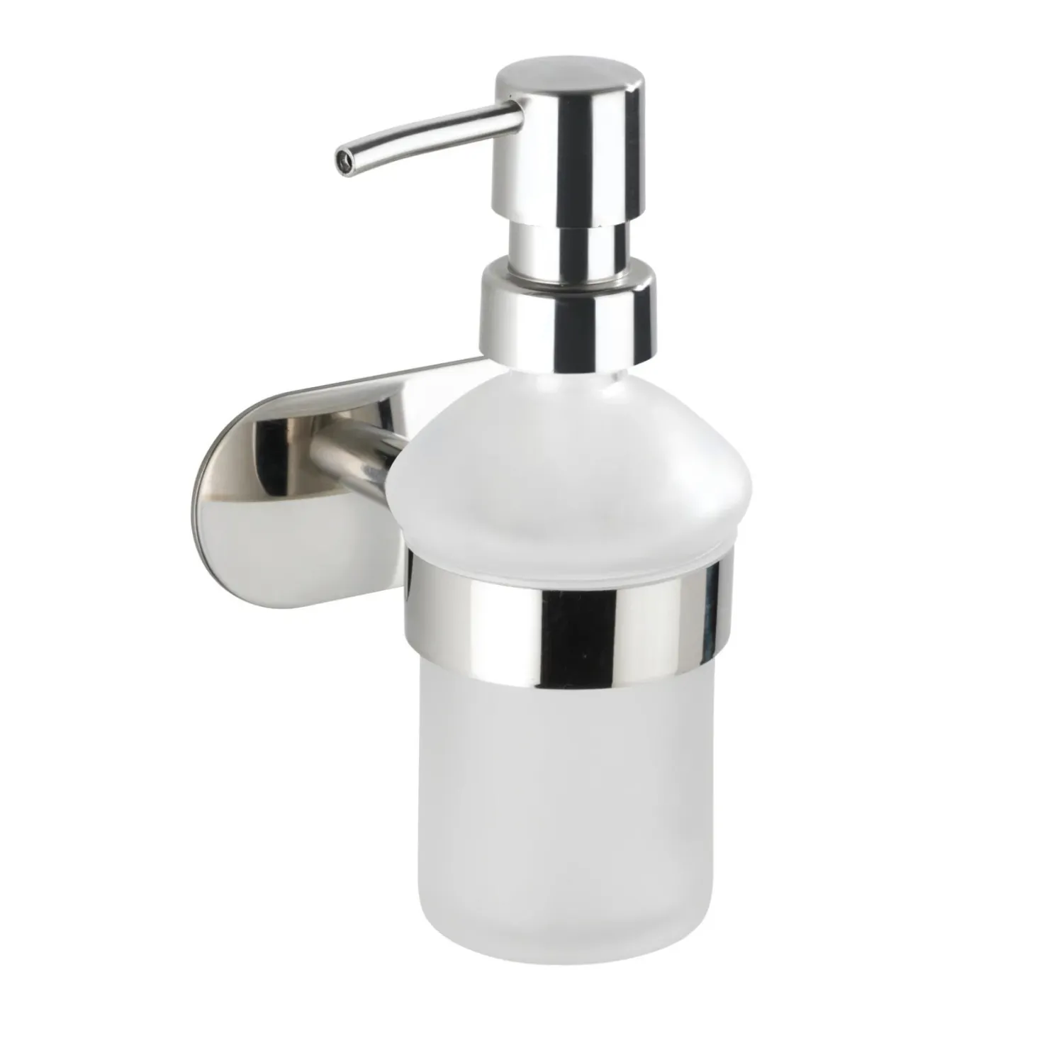Dispenser sapone Orea Shine vetro e acciaio brillante
