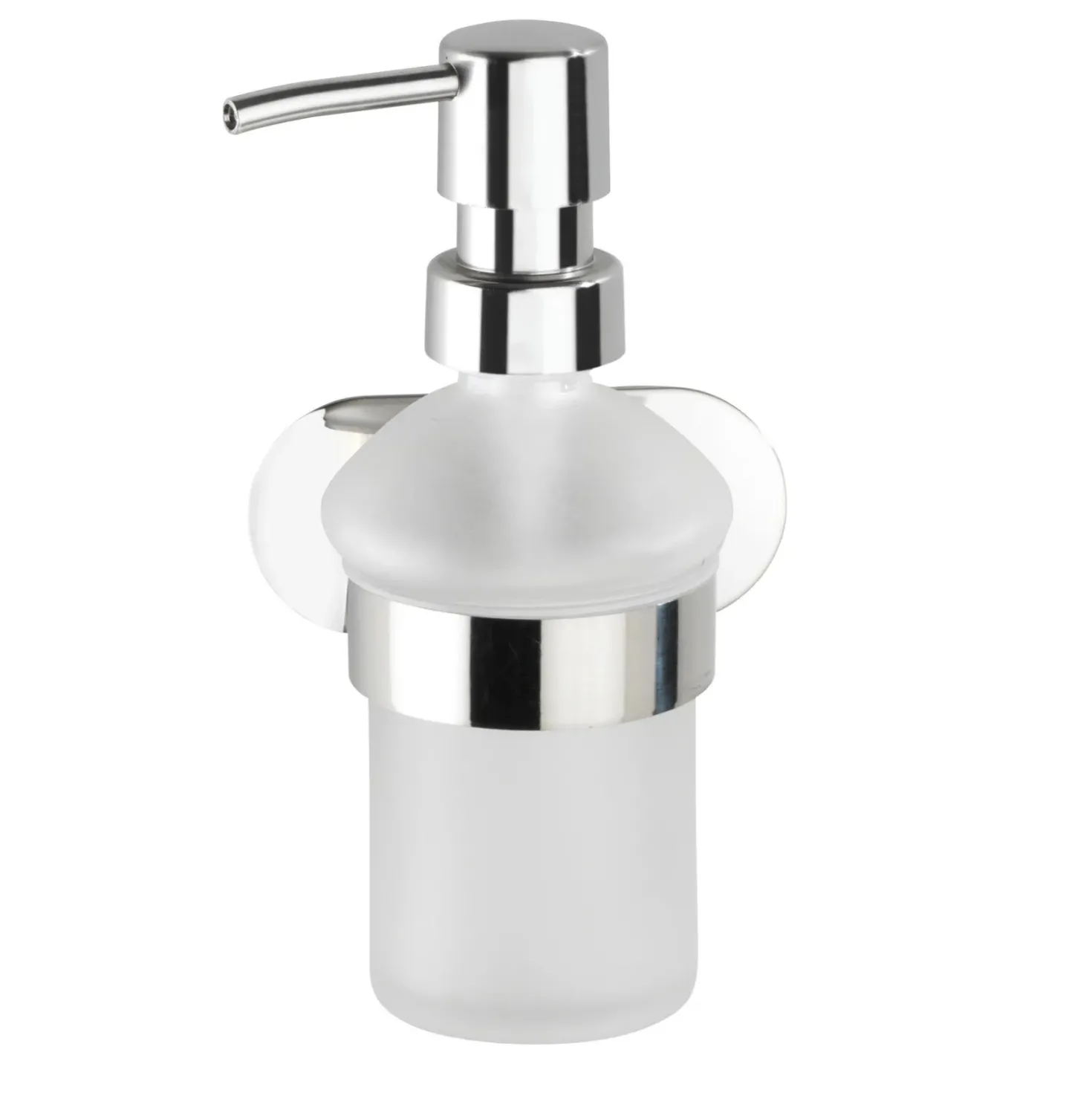 Dispenser sapone Orea Shine vetro e acciaio brillante