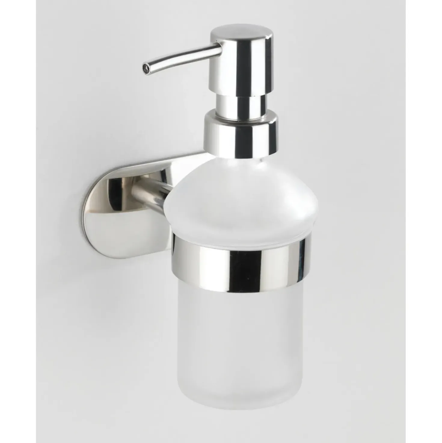 Dispenser sapone Orea Shine vetro e acciaio brillante