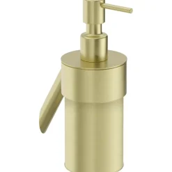 Dispenser sapone parete acciaio ABS PVD 0,25 l Idrostile 175 mm oro