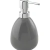 Dispenser sapone Polaris in ceramica grigio