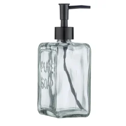 Dispenser sapone Pure Soap in vetro trasparente