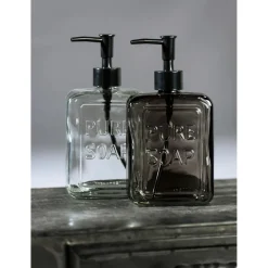 Dispenser sapone Pure Soap in vetro grigio
